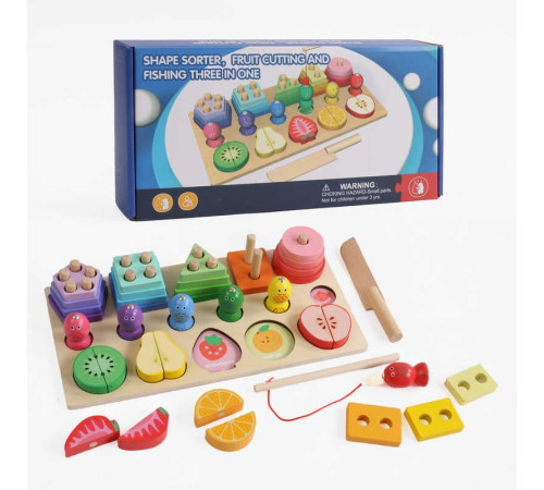 Логічна дерев’яна дошка D 38474 (27) сортер, магнітна гра, риболовля, в коробці – в наличии! Купите сейчас у KAZKOVA