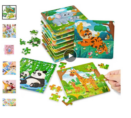 Пазли C 73237 (500) дерев'яні, 16 елементів, обсерваційні, в плівці, ВИДАЄТЬСЯ ТІЛЬКИ МІКС ВИДІВ