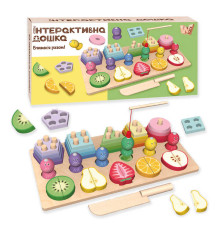 Логічна дерев’яна дошка 68379 (27) "WToys", сортер, магнітна гра, риболовля, в коробці