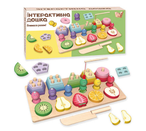 Логічна дерев’яна дошка 68379 (27) "WToys", сортер, магнітна гра, риболовля, в коробці – в наличии! Купите сейчас у KAZKOVA Логічна дерев’яна дошка 68379 (27) "WToys", сортер, магнітна гра, риболовля, в коробці – в наличии! Купите сейчас у KAZKOVA