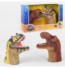 Голова динозавра X 303 A (12) на батарейках, 2 голови зі звуковим ефектом, в коробці