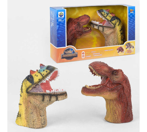Голова динозавра X 303 A (12) на батарейках, 2 голови зі звуковим ефектом, в коробці – в наличии! Купите сейчас у KAZKOVA