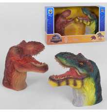 Голова динозавра X 395 (12) на батарейках, 2 голови зі звуковим ефектом, в коробці
