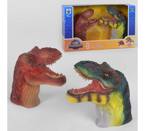Голова динозавра X 395 (12) на батарейках, 2 голови зі звуковим ефектом, в коробці – в наличии! Купите сейчас у KAZKOVA