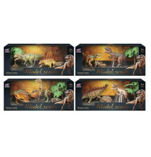 Набір динозаврів Q 9899 M 7 (48/2) 4 види, 2 динозаври, 2 аксесуари, в коробці