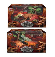 Набір динозаврів Q 9899-206 (24/2) 2 види, 7 елементів, 5 динозаврів, 2 аксесуари, в коробці
