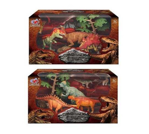 Набір динозаврів Q 9899-206 (24/2) 2 види, 7 елементів, 5 динозаврів, 2 аксесуари, в коробці – в наличии! Купите сейчас у KAZKOVA