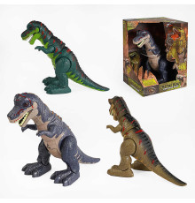 Динозавр WS 5302 (12/2) 3 види, ходить, підсвічування, звук, на батарейці, в коробці, ВИДАЄТЬСЯ ТІЛЬКИ МІКС ВИДІВ