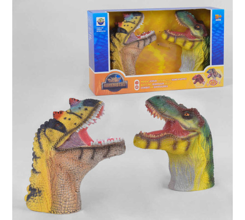 Голова динозавра X 396 (12) на батарейках, 2 голови зі звуковим ефектом, в коробці – в наличии! Купите сейчас у KAZKOVA