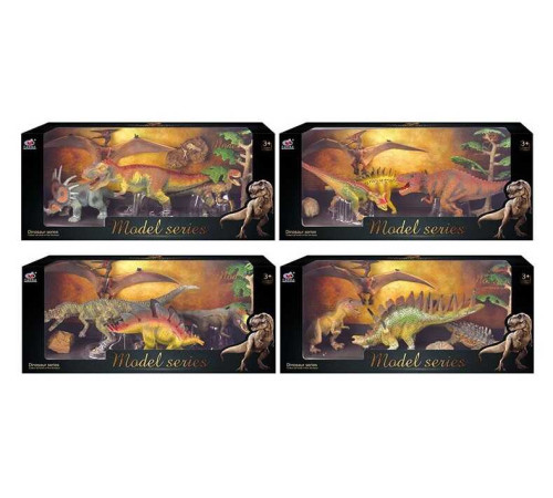 Набір динозаврів Q 9899 W4 (12) 4 види, 6 елементів, 4 динозаври, 2 аксесуара, в коробці – в наличии! Купите сейчас у KAZKOVA