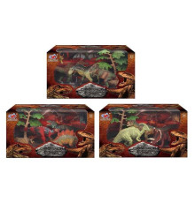 Набір динозаврів Q 9899-208 (24/2) 3 види, 7 елементів, 5 динозаврів, аксесуари, в коробці