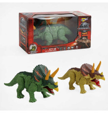 Динозавр NY 028 A (72/2) 2 кольори, випускає пару, підсвічування, звук, ходить, в коробці