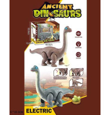 Динозавр музичний 666-73 A (16/2) 2 види, підсвічування, проєктор, несе яйця, гарчить, ходить, рухає головою та хвостом, в коробці