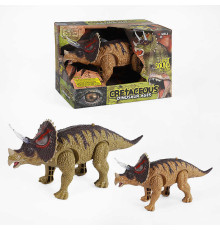 Динозавр WS 5315 (48) ходить, світлові та звукові ефекти, 2 види, в коробці