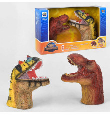 Голова динозавра X 397 (12) на батарейках, 2 голови зі звуковим ефектом, в коробці