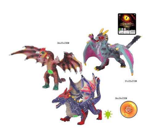 Дракон 7090 (51) 3 види, висота 22 см, звук, в пакеті, ВИДАЄТЬСЯ ТІЛЬКИ МІКС ВИДІВ – в наличии! Купите сейчас у KAZKOVA