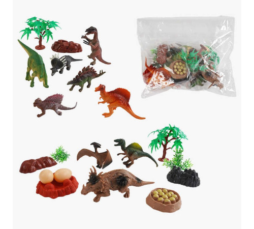 Набір динозаврів S 999-8 (48/2) 2 види, фігурки, аксесуари, У ПАКЕТІ – в наличии! Купите сейчас у KAZKOVA