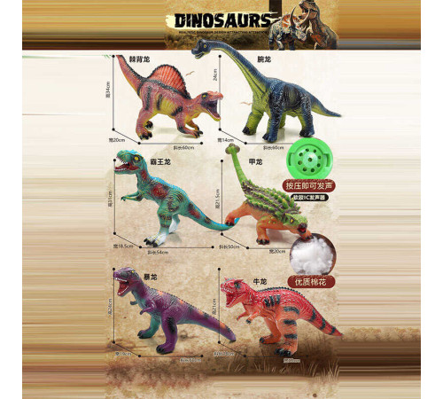 Динозавр P 577-21 (60) звуки, на батарейках, в пакеті, ВИДАЄТЬСЯ ТІЛЬКИ МІКС ВИДІВ – в наличии! Купите сейчас у KAZKOVA