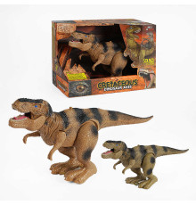 Динозавр WS 5316 (36) 2 види, ходить, рухається рот, на батарейках, в коробці