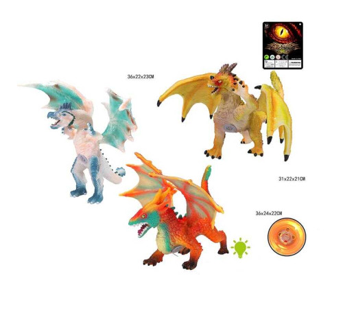 Дракон 7090 A (51) 3 види, висота 29 см, звук, в пакеті, ВИДАЄТЬСЯ ТІЛЬКИ МІКС ВИДІВ – в наличии! Купите сейчас у KAZKOVA