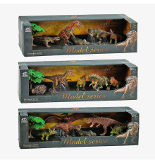 Набір динозаврів Q 9899 Q 3 (24) 3 види, 7 елементів, 5 динозаврів, 2 аксесуари, в коробці