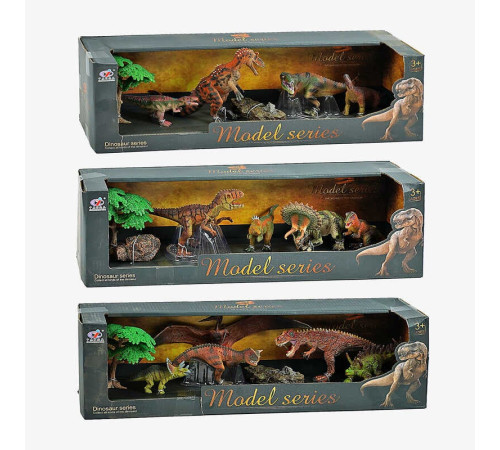 Набір динозаврів Q 9899 Q 3 (24) 3 види, 7 елементів, 5 динозаврів, 2 аксесуари, в коробці – в наличии! Купите сейчас у KAZKOVA