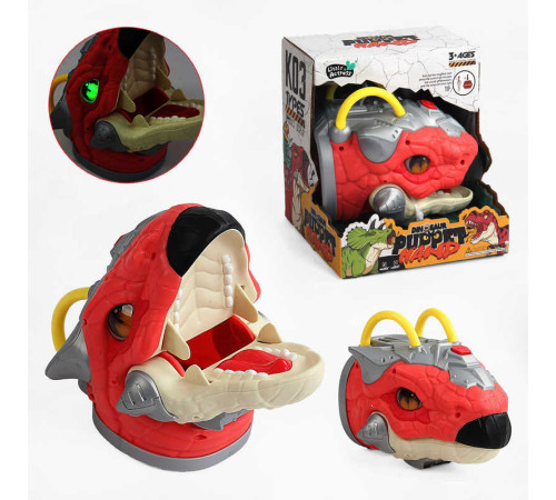 Голова динозавра K 03 Штрих = 75365 (24) звуки, підсвічування, рухлива щелепа, в коробці – в наличии! Купите сейчас у KAZKOVA