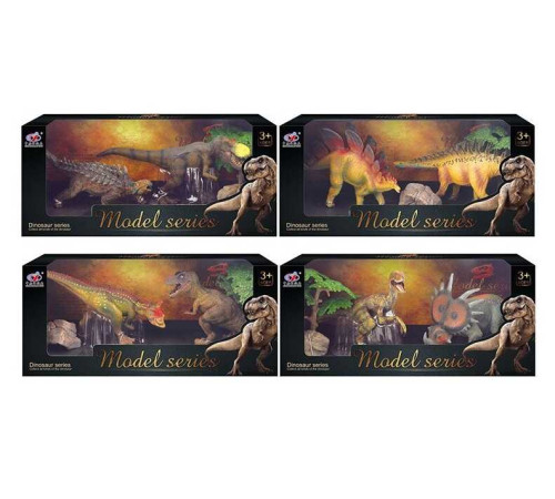 Набір динозаврів Q 9899 M 3 (48/2) 4 види, 4 елементи, 2 динозавра, 2 аксесуари, в коробці – в наличии! Купите сейчас у KAZKOVA