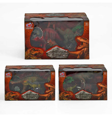 Набір динозаврів Q 9899-202 (24/2) 3 види, 6 елементів, 4 динозавра, аксесуари, в коробці