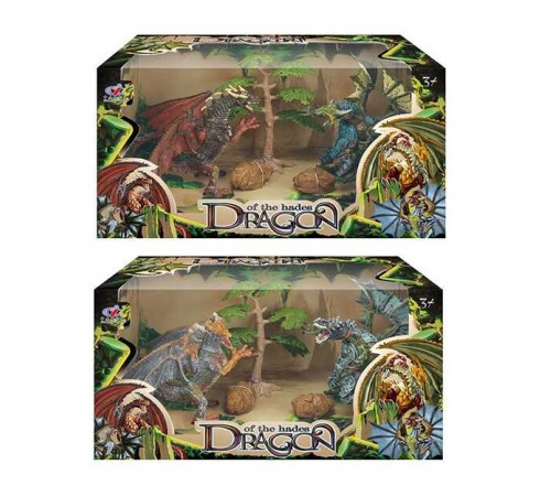 Набір драконів Q 9899-402 (12/2) 2 види, 5 елементів, 2 дракони, в коробці – в наличии! Купите сейчас у KAZKOVA