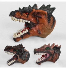 Голова динозавра Q 9899-783 (48/3) 3 види, гумова, 1шт в пакеті