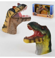 Голова динозавра X 302 A (12) на батарейках, 2 голови зі звуковим ефектом, в коробці