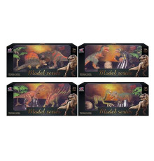 Набір динозаврів Q 9899 M 4 (48/2) 4 види, 4 елементи, 2 динозаври, аксесуари, в коробці