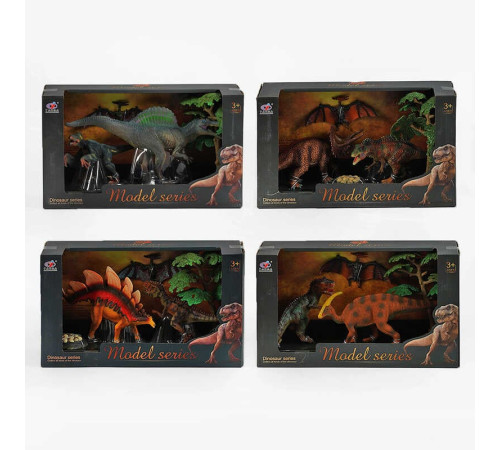 Набір тварин Q 9899 V1 (24/2) 4 види, 3 штуки та декорації в наборі, в коробці – в наличии! Купите сейчас у KAZKOVA