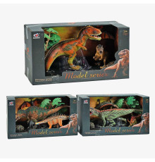 Набір динозаврів Q 9899 V5 (24/2) 3 види, по 3 штуки, декорації, в коробці