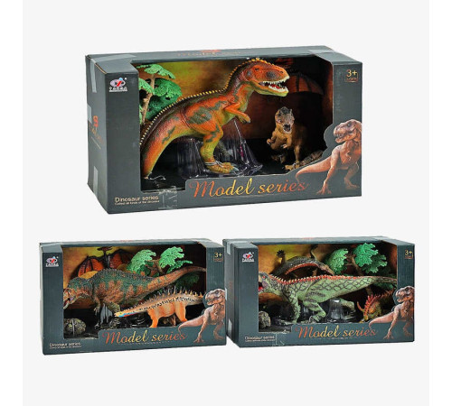 Набір динозаврів Q 9899 V5 (24/2) 3 види, по 3 штуки, декорації, в коробці – в наличии! Купите сейчас у KAZKOVA