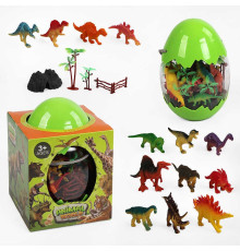 Набір динозаврів 000-046 D (36/2) дерева, гора, паркан, у боксі, в коробці