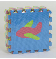 Килимок-пазл EVA Транспорт С 36600 (12) 10 ел. в упаковці, 29х29см