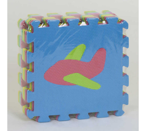 Килимок-пазл EVA Транспорт С 36600 (12) 10 ел. в упаковці, 29х29см – в наличии! Купите сейчас у KAZKOVA