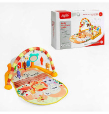 Килимок 508-8 B (24) звук, підсвічування, піаніно, мелодії, люстерко, 4 брязкальця, в коробці