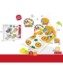 Килимок 368-82 O (24) піаніно, мелодії, підсвічування, 5 підвісок, брязкальця, в коробці