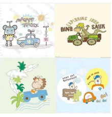 Килимок-пазл C 73914 (12) 4 елементи, 1 елемент 60х60 см, у плівці