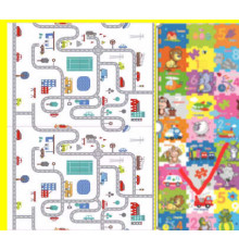 Килимок ігровий C 75168 (30) 2-х сторонній, EVA, 180х120 см, в сумці
