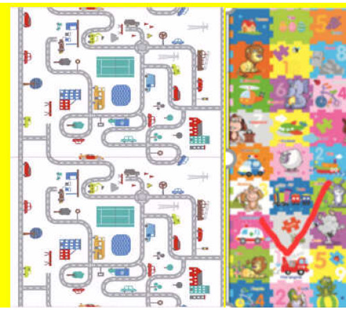 Килимок ігровий C 75168 (30) 2-х сторонній, EVA, 180х120 см, в сумці – в наличии! Купите сейчас у KAZKOVA