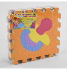 Килимок-пазл EVA 33555 - НК 013 (24) "TK Group", масажний, 9шт в упаковці, 30х30см