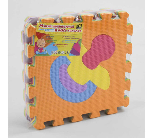 Килимок-пазл EVA 33555 - НК 013 (24) "TK Group", масажний, 9шт в упаковці, 30х30см – в наличии! Купите сейчас у KAZKOVA