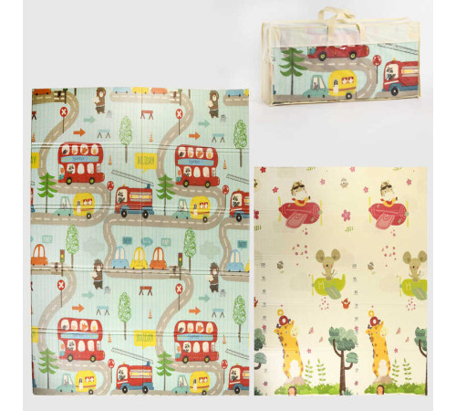 Килимок ігровий (ТЕРМО) 2-х сторонній EVA В-50015 (20) 180х150х0.8см, в сумці – в наличии! Купите сейчас у KAZKOVA