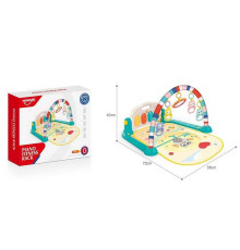 Килимок НЕ 0650 (12) підсвічування, мелодії, 5 підвісок, музичне піаніно, у коробці