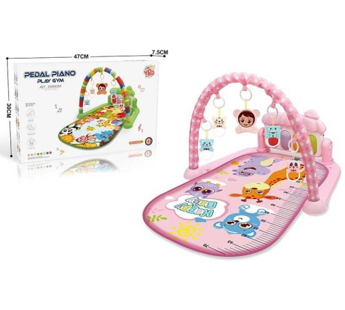 Килимок 116-30 (20) 2 кольори, піаніно, звук, підсвічування, брязкальця, в коробці