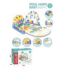 Килимок 698-95 (18/2) на батарейках, піаніно, брязкальця, музика, підсвічування, обертові елементи, режими гри, в коробці